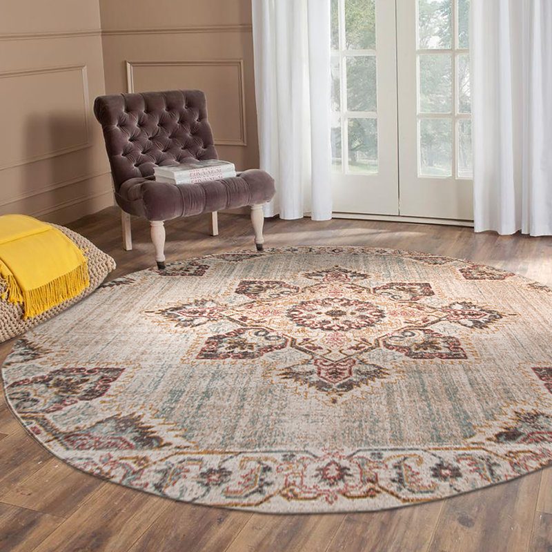 Kinslee Oriental Indoor Rug, Round 6'7"