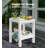 17 in. 2-Tier Rectangular HDPE Outdoor Side Table with Rounded Corners-871962005