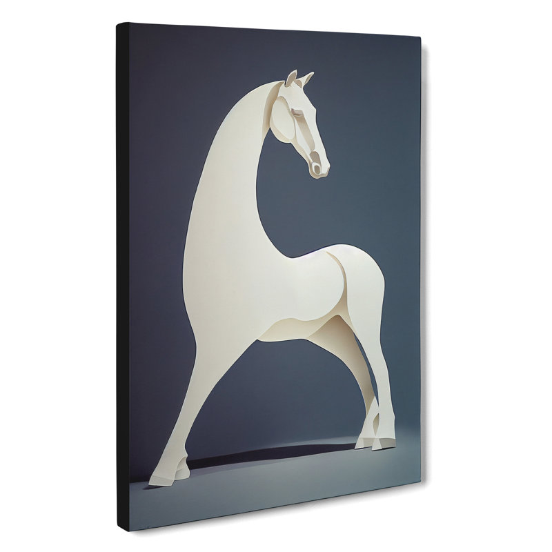 Abstract Horse No.7 - Wrapped Canvas, 50cm H x 35cm W x 3cm D