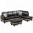 Rilan 103.5'' Faux Leather Sofa & Chaise-240499477-240499498