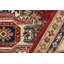 Tapis rouge / beige en laine noué à la main à motif oriental 8 pi 10 po x 12 pi 7 po Madeeha