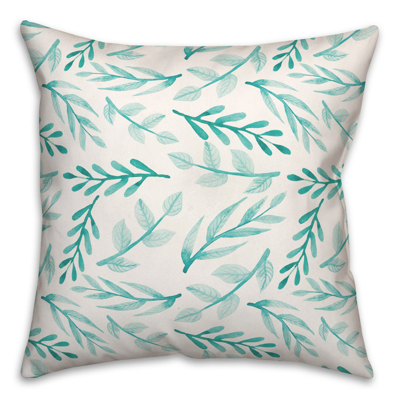 Floral Outdoor Throw Pillow