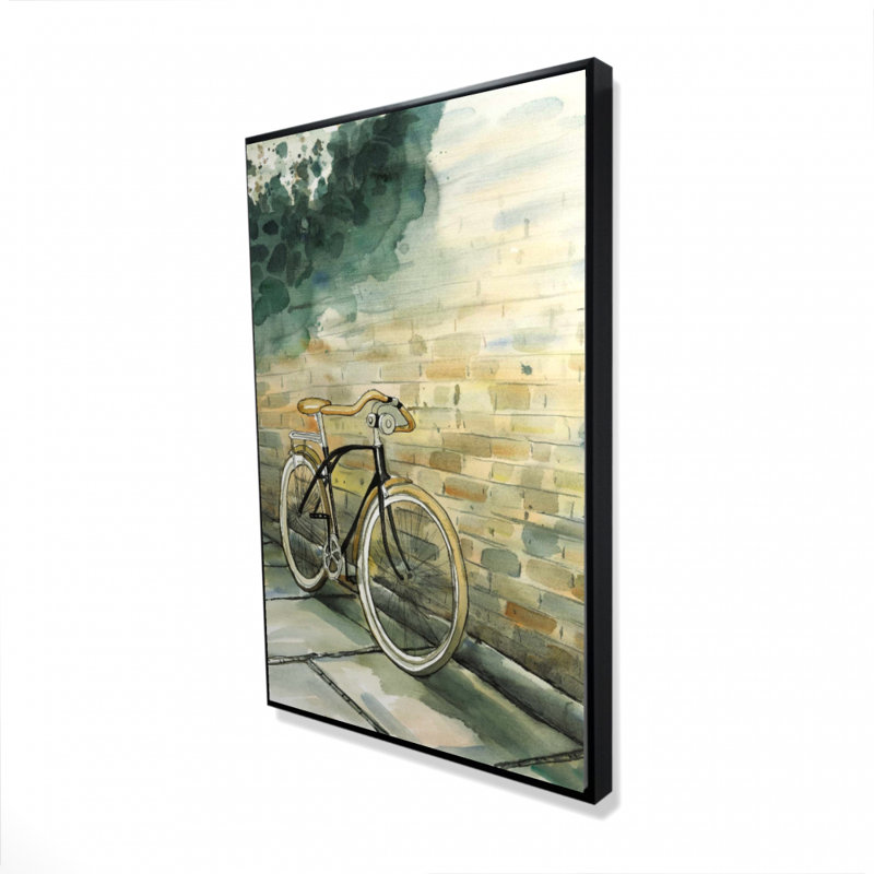 "Vieille bicyclette urbaine" sur toile