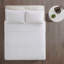 Ensemble de courtepointe réversible 3 pièces blanc double / grand-127671448-127671450