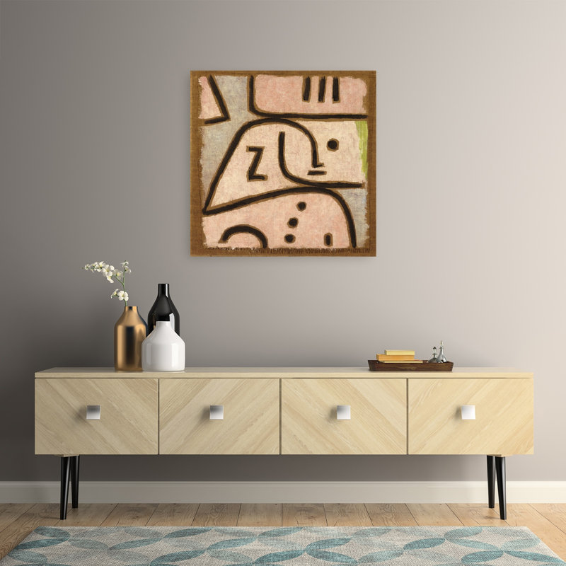 Wi, impression d'art moderne classique abstrait, H 32 po x l 32 po