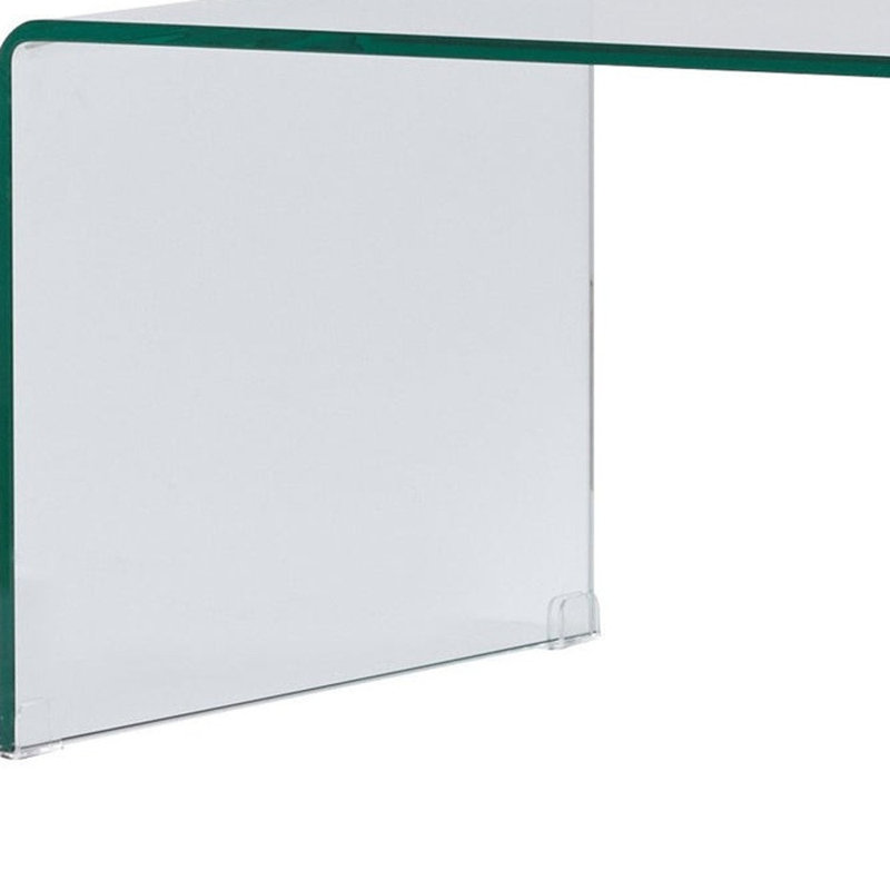 Table basse 24 "en verre transparent