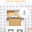Armoire de rangement autoportante de 63 po avec garde-manger à 4 portes, tablette réglable pour la salle à manger et le salon, garde-manger à finition blanche,