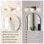 Luminaire de salle de bain 5 lumières, luminaire de salle de bain moderne Mid-Century doré, applique murale semi-encastrée à DEL à intensité variable 3CCT avec verre de lait pour salle à manger de cuisine, doré