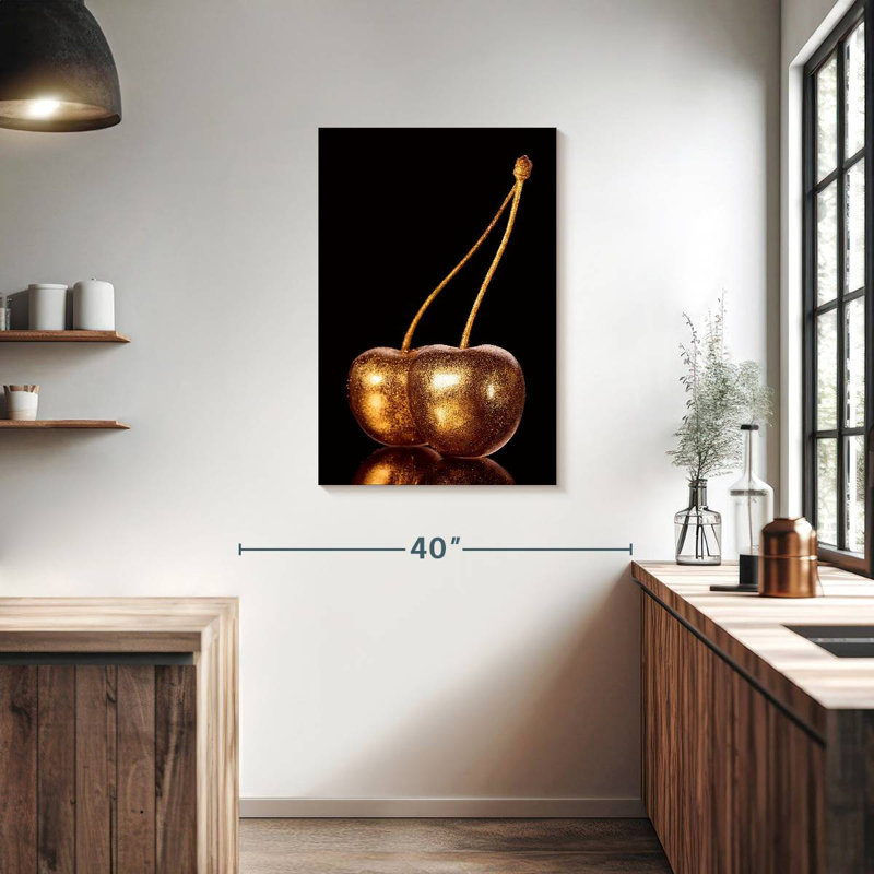 Golden Cherries, 36" H x 24" W
