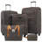 Softside Luggage Expandable 3 Piece Set Suitcase With Duffel Bag Upright Spinner Softshell Lightweight Luggage Travel Set