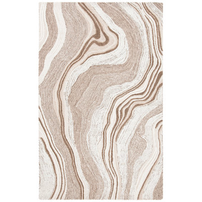 Kriner Hand Tufted New Zealand Wool Abstract Rug