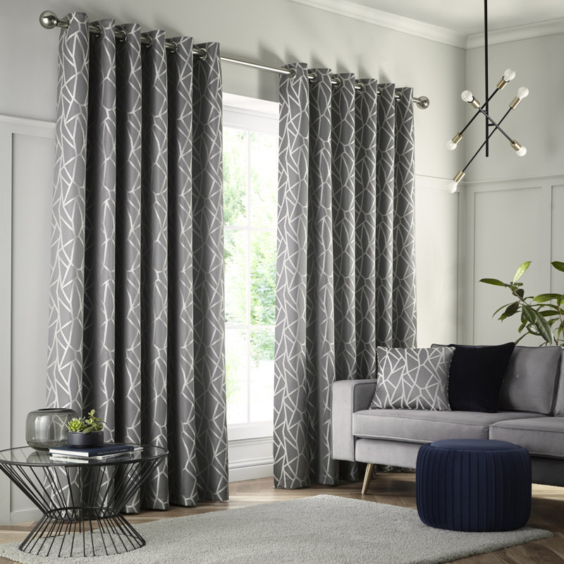 Rasc Room Darkening Curtain Pair, Ink, 66" W x 72" L