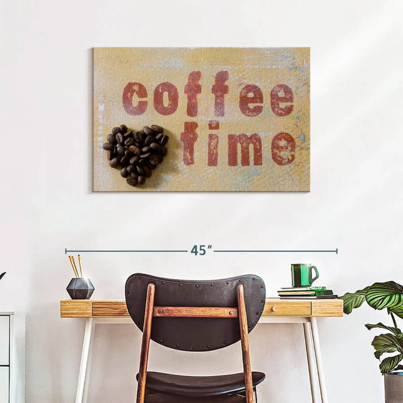 Tergel Coffee Time Typography, 24" H x 36" W
