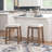 Bartonville Counter & Bar Solid Wood Backless Stool with Upholstered Seat-18674087-14840104