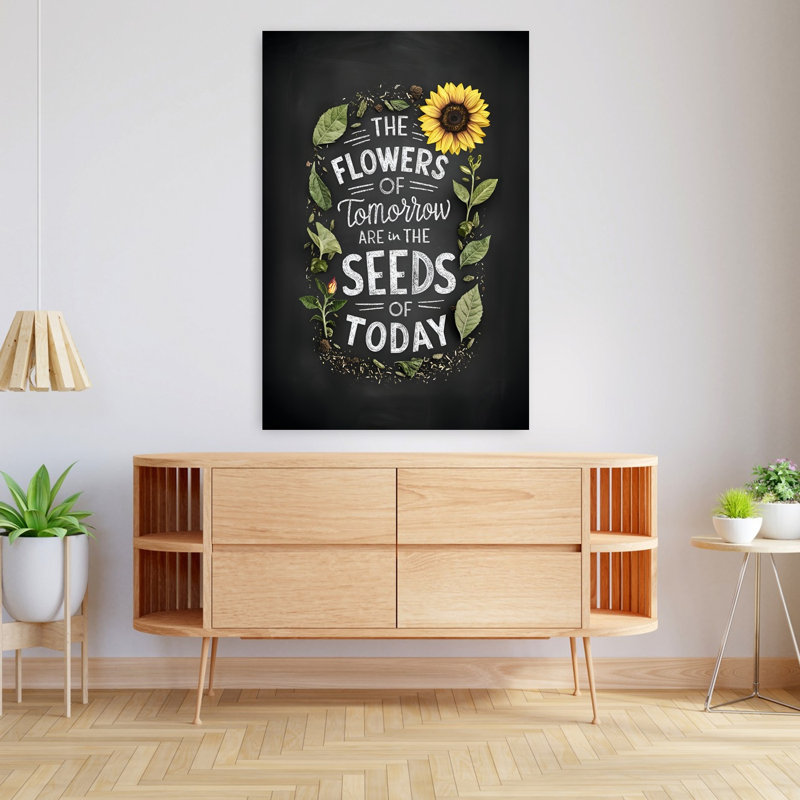 Fleurs d'aujourd'hui, H 48 po x l 32 po