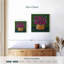 Harnek en pot rose sur fond vert-109215673