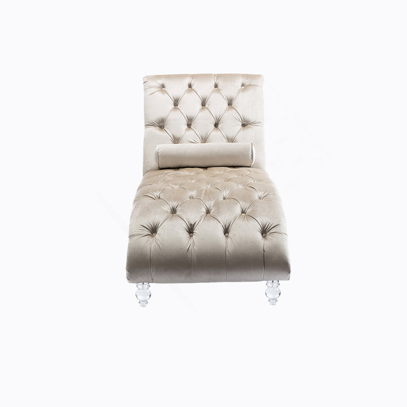 Canapé Leisure avec pieds en acrylique, Beige
