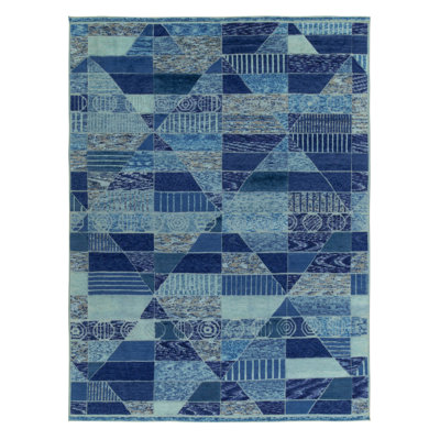 Scandinavian Wool Geometric Area Rug