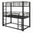 Heavy Duty Triple Bunk Bed, Twin-Size Metal Bunkbeds With Ladder-2123906796