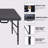 4Ft Portable Folding Patio Table, Indoor And Outdoor Use, Maximum Weight 135Kg, For Camping-1957569074