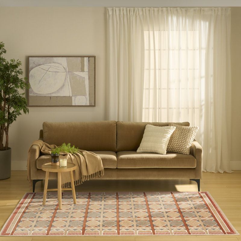 Tapis d'intérieur moderne Maridee, Rectangle 5 pi x 7 pi