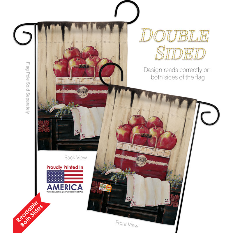Double Sided 18.5'' H x 13'' W Polyester Flag Set
