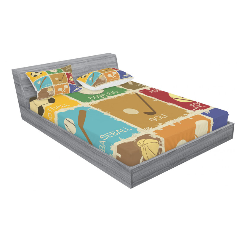 Microfiber Sheet Set, Queen Sheet Set with Fitted Sheet