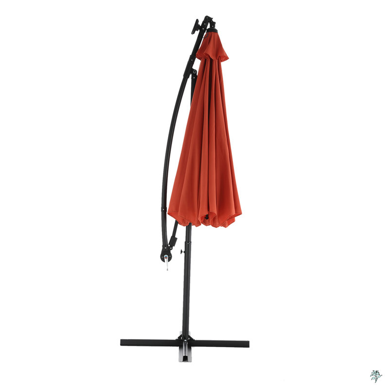 Parasol de marché à DEL 10 pi, Orange