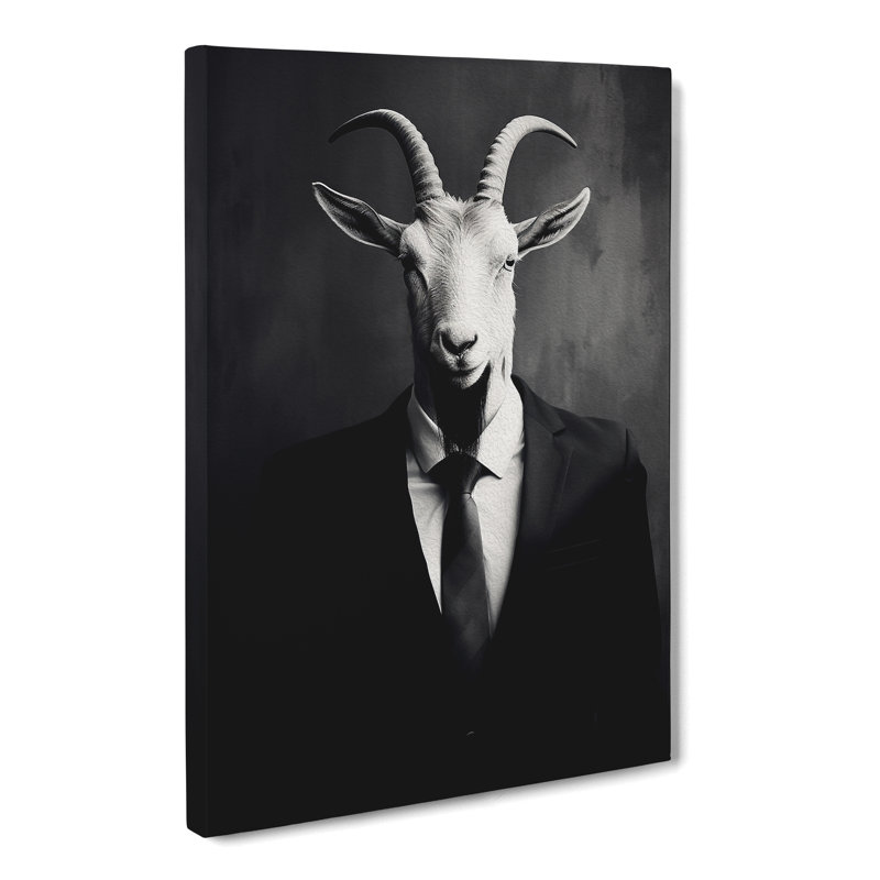 Goat Minimalism No.2 - Print, 76cm H x 50cm W x 3cm D