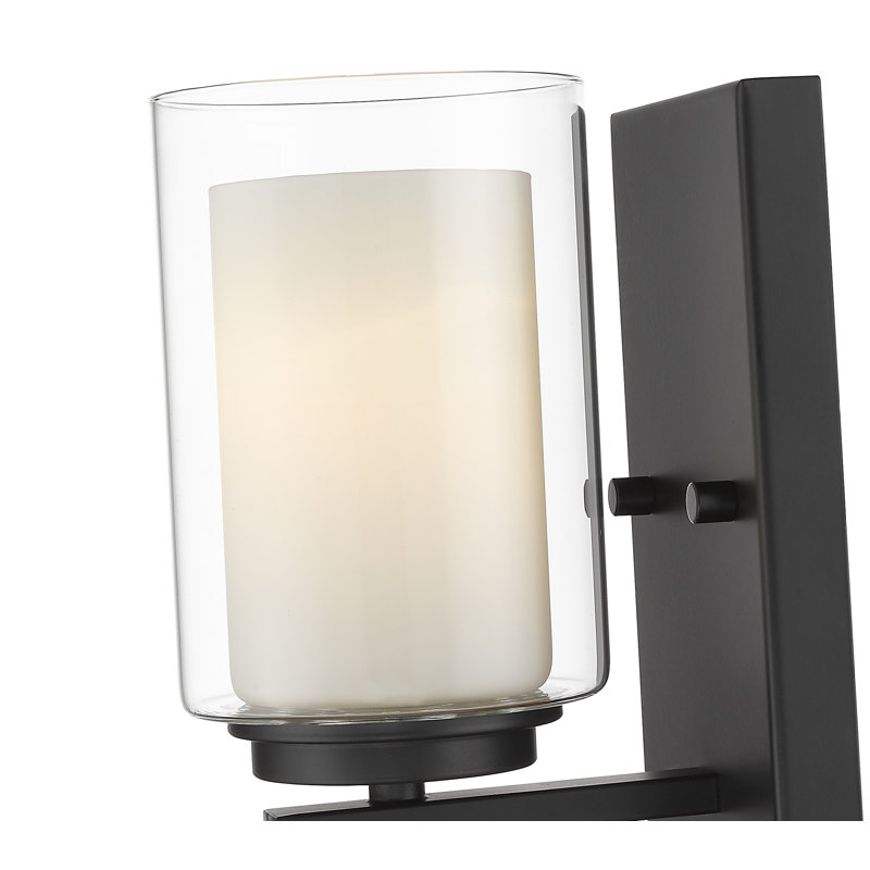 Arie Steel Armed Sconce, Matte Black