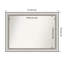 Miroir mural de salle de bain non biseauté 23,25 po x 29,25 po Salon Argent-1498006411