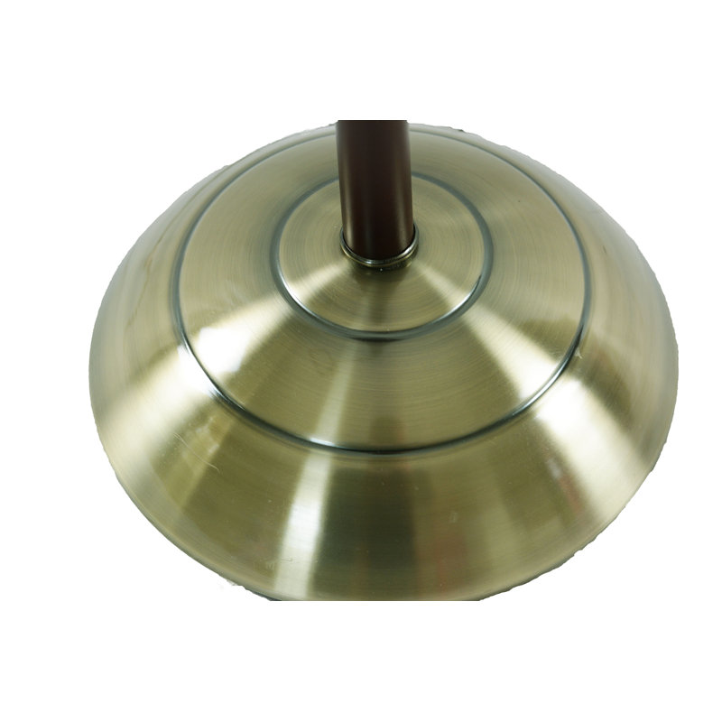 Lampe sur pied DEL Extreme Bright Natural Daylight, Laiton antique, Laiton antique / cerisier
