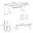 Solid wood resin dining table set-110961572