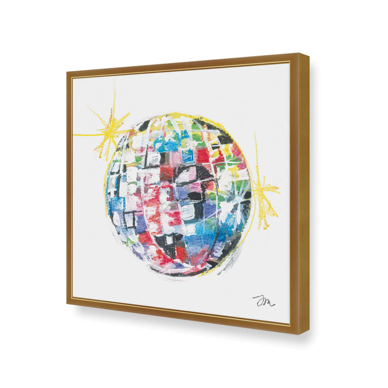Prism Party by Jessica Mingo Art Print, L 20 po x H 20 po, Impression encadrée, Gold