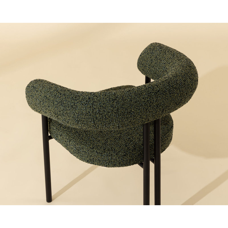 Oniva Upholstered Arm Chair, Black, Noah Meadow