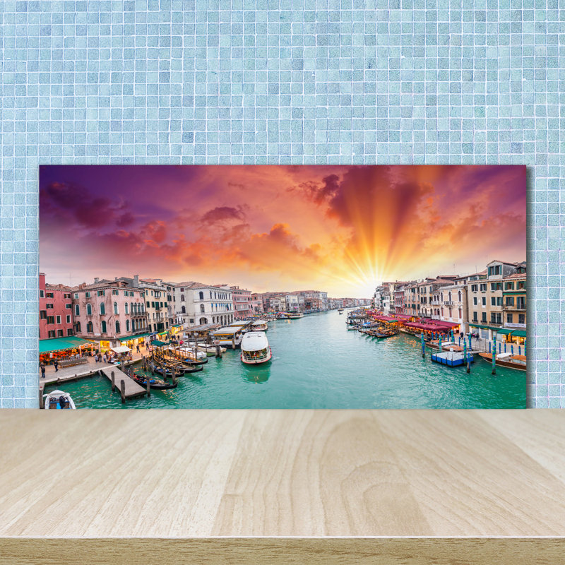 Morgan 50cm W x 100cm L Glass Peel and Stick Panel