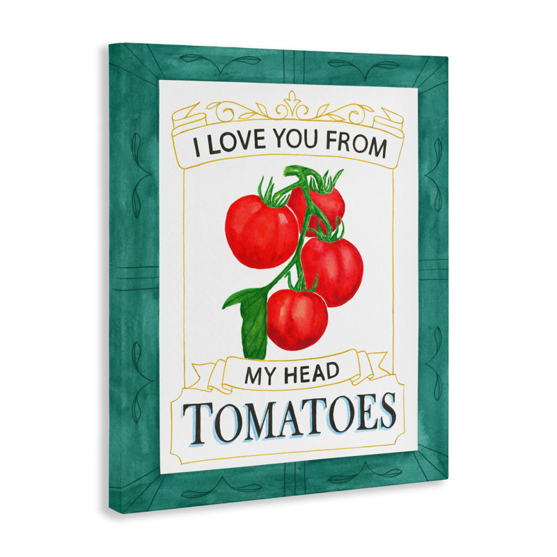 «My Head Tomatoes», toile par Lara Beeston, H 30 po x l 24 po
