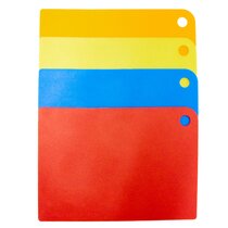 Cut N' Funnel Good Cook/Frosted 2 Pack Flexible Plastic Cutting Board Mat 15 inch by 11.5 inch, Size: 15 x 11.5 x 0.08