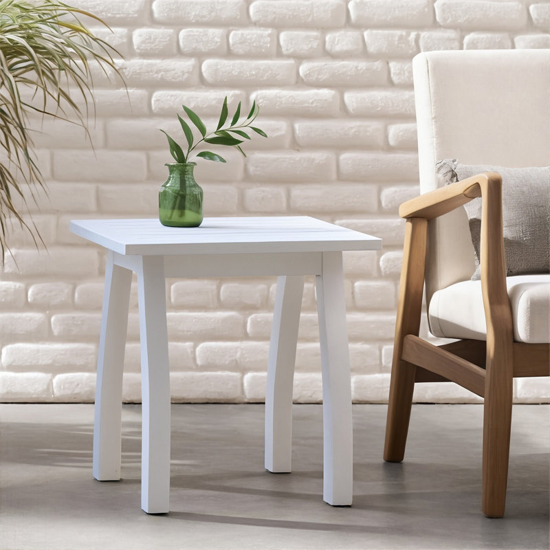 Acacia Wood Accent Side Table
