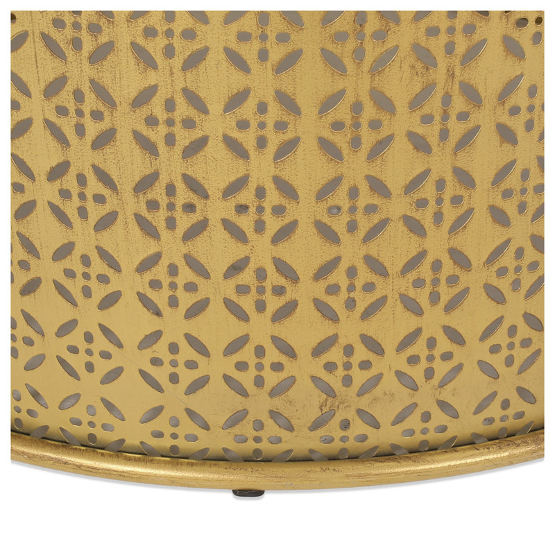 Table basse industrielle carrée en fer, table d'appoint en métal brun foncé pour le salon, table de bout compacte de 25,5 po avec structure ouverte