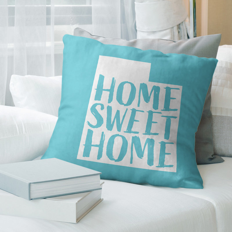 Housse de coussin connecticut home, 26 po x 26 po, Utah, bleu