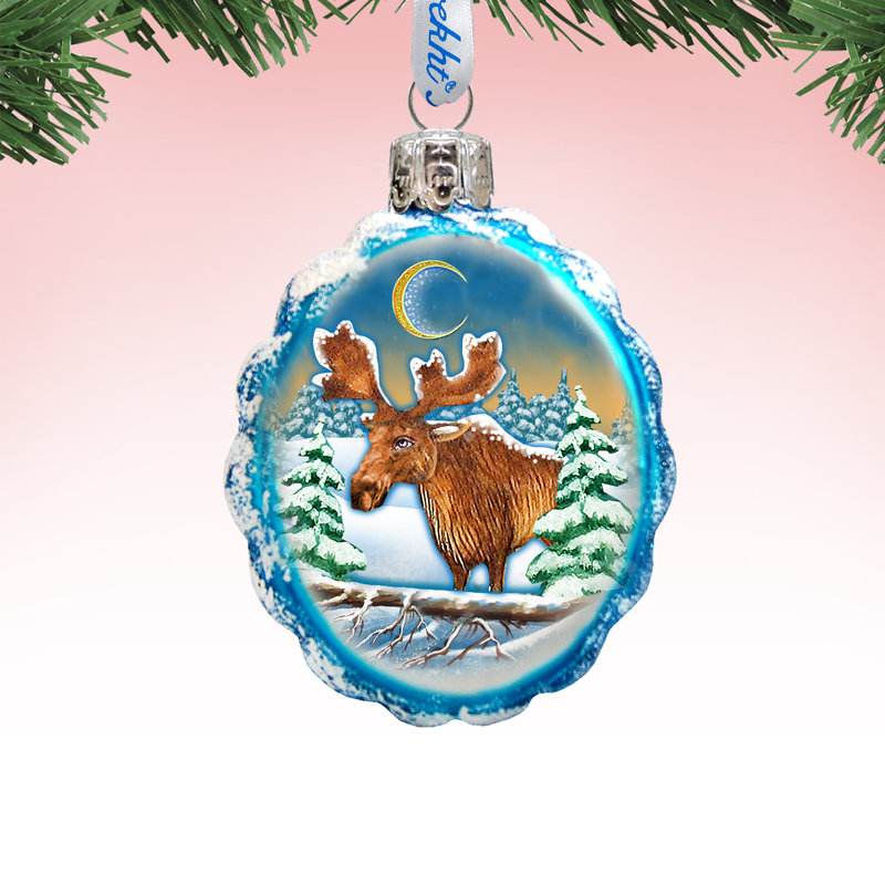 Keepsake 3'' Handmade Glass Photo Ornament