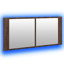 Dadrien 45cm H x 100cm W Wall Mounted Required Mirror Cabinet with LED Lighting-183499677