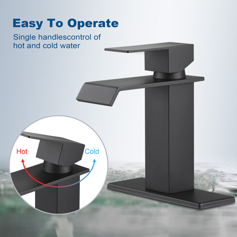 Robinet de salle de bain vasque, Noir mat