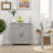 Farmhouse Sideboard Buffet Cabinet With Barn Doors, Drawer, And Adjustable Shelf For Versatile Storage And Rustic Charm