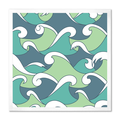Vagues abstraites - reproduction sur toile