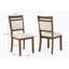 Ensemble de salle à manger en bois 5 pièces, table rectangulaire en bois avec chaises rembourrées pour la salle à manger