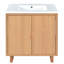Meuble-lavabo de salle de bain avec lavabo et 2 portes-1154785236