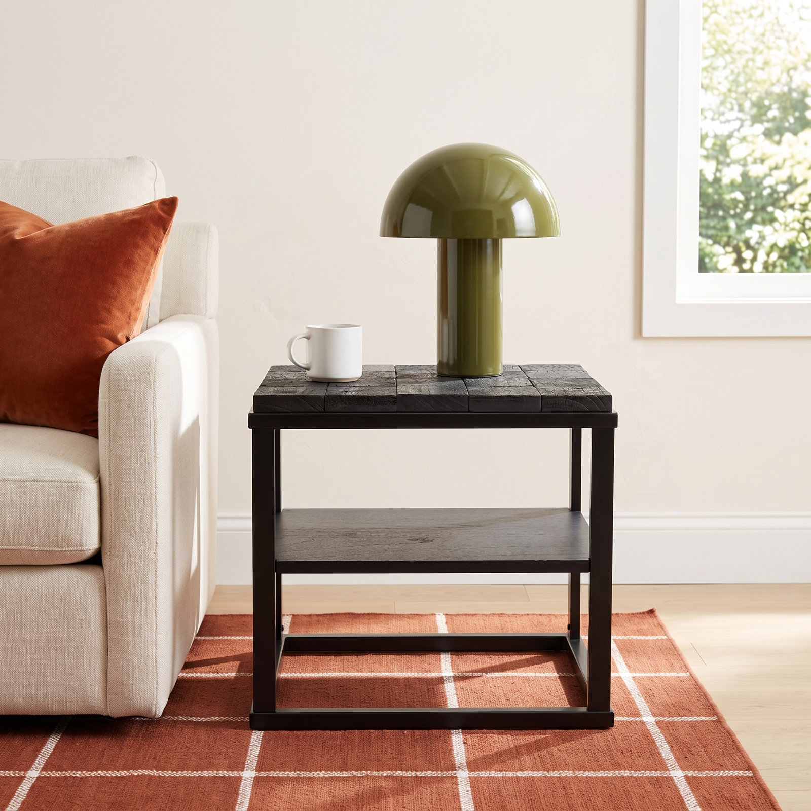 Ken Solid Wood End Table