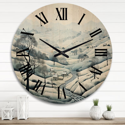 Horloge murale surdimensionnée en bois